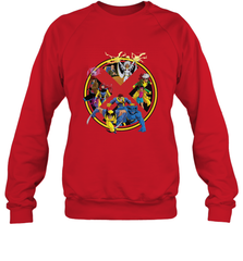 Marvel X Men Animated Series Logo Retro 90s Crewneck Sweatshirt Crewneck Sweatshirt - FordPhuMy