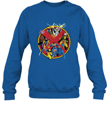 Marvel X Men Animated Series Logo Retro 90s Crewneck Sweatshirt Crewneck Sweatshirt - FordPhuMy