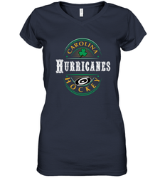 Carolina Hurricanes Fanatics St. Patrick's Day Forever Lucky Women's V-Neck T-Shirt