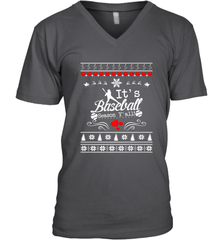 It's Baseball Season Ugly Sweater Christmas 2019 Men's V-Neck Men's V-Neck - FordPhuMy