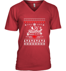 It's Baseball Season Ugly Sweater Christmas 2019 Men's V-Neck Men's V-Neck - FordPhuMy