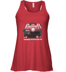 Marvel The Punisher Battle Van Since 1975 Women's Racerback Tank