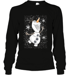 Disney Frozen Olaf Some People Are Worth Melting For Long Sleeve T-Shirt