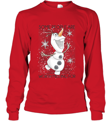 Disney Frozen Olaf Some People Are Worth Melting For Long Sleeve T-Shirt Long Sleeve T-Shirt - FordPhuMy