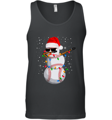 Dabbing Snowman Baseball Christmas Lights Pajama Tee Men's Tank Top Men's Tank Top - FordPhuMy