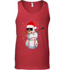 Dabbing Snowman Baseball Christmas Lights Pajama Tee Men's Tank Top Men's Tank Top - FordPhuMy