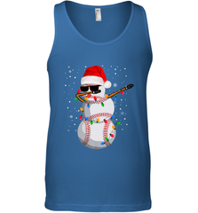 Dabbing Snowman Baseball Christmas Lights Pajama Tee Men's Tank Top Men's Tank Top - FordPhuMy