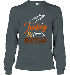 Turkey And Football Thanksgiving Day Football Fan Holiday Long Sleeve T-Shirt Long Sleeve T-Shirt - FordPhuMy