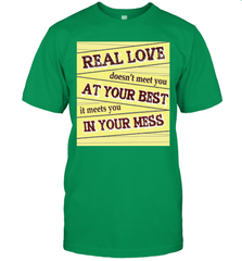 Real love funny quotes for valentine (2) Men's T-Shirt Men's T-Shirt - FordPhuMy
