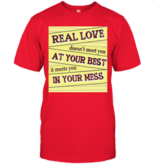 Real love funny quotes for valentine (2) Men's T-Shirt Men's T-Shirt - FordPhuMy