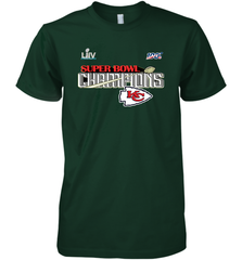 Youth Kansas City Chiefs NFL Pro Line by Fanatics Super Bowl LIV Champions Trophy Men's Premium T-Shirt Men's Premium T-Shirt - FordPhuMy