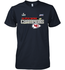 Youth Kansas City Chiefs NFL Pro Line by Fanatics Super Bowl LIV Champions Trophy Men's Premium T-Shirt Men's Premium T-Shirt - FordPhuMy