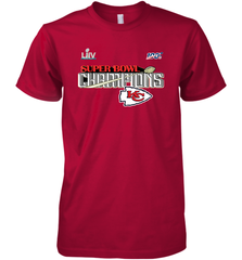 Youth Kansas City Chiefs NFL Pro Line by Fanatics Super Bowl LIV Champions Trophy Men's Premium T-Shirt Men's Premium T-Shirt - FordPhuMy