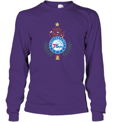 NBA Philadelphia 76ers Logo merry Christmas gilf Long Sleeve T-Shirt Long Sleeve T-Shirt - FordPhuMy