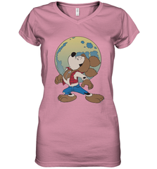 Disney Mickey Mouse Werewolf Halloween Costume Women's V-Neck T-Shirt Women's V-Neck T-Shirt - FordPhuMy