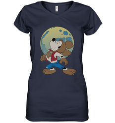 Disney Mickey Mouse Werewolf Halloween Costume Women's V-Neck T-Shirt