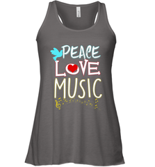 Peace Love Music Hippie Hipster Festival Women's Racerback Tank Women's Racerback Tank - FordPhuMy