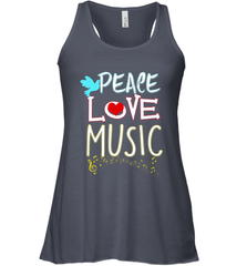Peace Love Music Hippie Hipster Festival Women's Racerback Tank Women's Racerback Tank - FordPhuMy