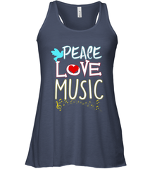 Peace Love Music Hippie Hipster Festival Women's Racerback Tank Women's Racerback Tank - FordPhuMy