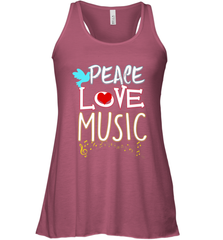 Peace Love Music Hippie Hipster Festival Women's Racerback Tank Women's Racerback Tank - FordPhuMy