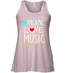 Peace Love Music Hippie Hipster Festival Women's Racerback Tank Women's Racerback Tank - FordPhuMy