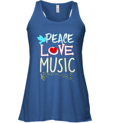Peace Love Music Hippie Hipster Festival Women's Racerback Tank Women's Racerback Tank - FordPhuMy