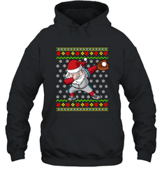 Christmas Dabbing Santa Baseball Gift Hooded Sweatshirt