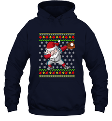 Christmas Dabbing Santa Baseball Gift Hooded Sweatshirt