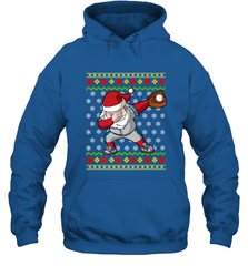 Christmas Dabbing Santa Baseball Gift Hooded Sweatshirt Hooded Sweatshirt - FordPhuMy