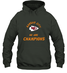 KC Kansas City Tribal Arrowhead we are Champions Hooded Sweatshirt Hooded Sweatshirt - FordPhuMy