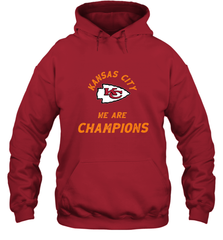 KC Kansas City Tribal Arrowhead we are Champions Hooded Sweatshirt Hooded Sweatshirt - FordPhuMy