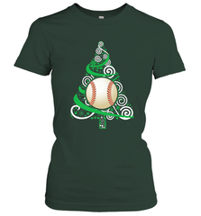 Christmas Tree Funny Cool Baseball Christmas Gifts Sports Women's T-Shirt Women's T-Shirt - FordPhuMy