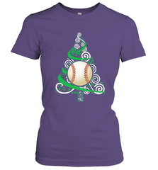 Christmas Tree Funny Cool Baseball Christmas Gifts Sports Women's T-Shirt Women's T-Shirt - FordPhuMy