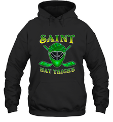 Saint Hat Tricks Ice Hockey Funny St Patricks Day Gift Hooded Sweatshirt Hooded Sweatshirt - FordPhuMy