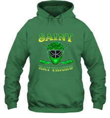 Saint Hat Tricks Ice Hockey Funny St Patricks Day Gift Hooded Sweatshirt Hooded Sweatshirt - FordPhuMy