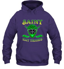 Saint Hat Tricks Ice Hockey Funny St Patricks Day Gift Hooded Sweatshirt Hooded Sweatshirt - FordPhuMy