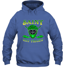 Saint Hat Tricks Ice Hockey Funny St Patricks Day Gift Hooded Sweatshirt Hooded Sweatshirt - FordPhuMy