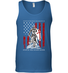 Knight Templar American Flag Men's Tank Top Men's Tank Top - FordPhuMy