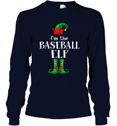 I'm The Baseball Elf Matching Family Pajama Christmas Long Sleeve T-Shirt
